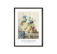 
              Jean Bernard - Still life of flowers and fruits
            