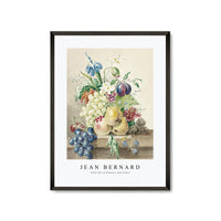 Jean Bernard - Still life of flowers and fruits