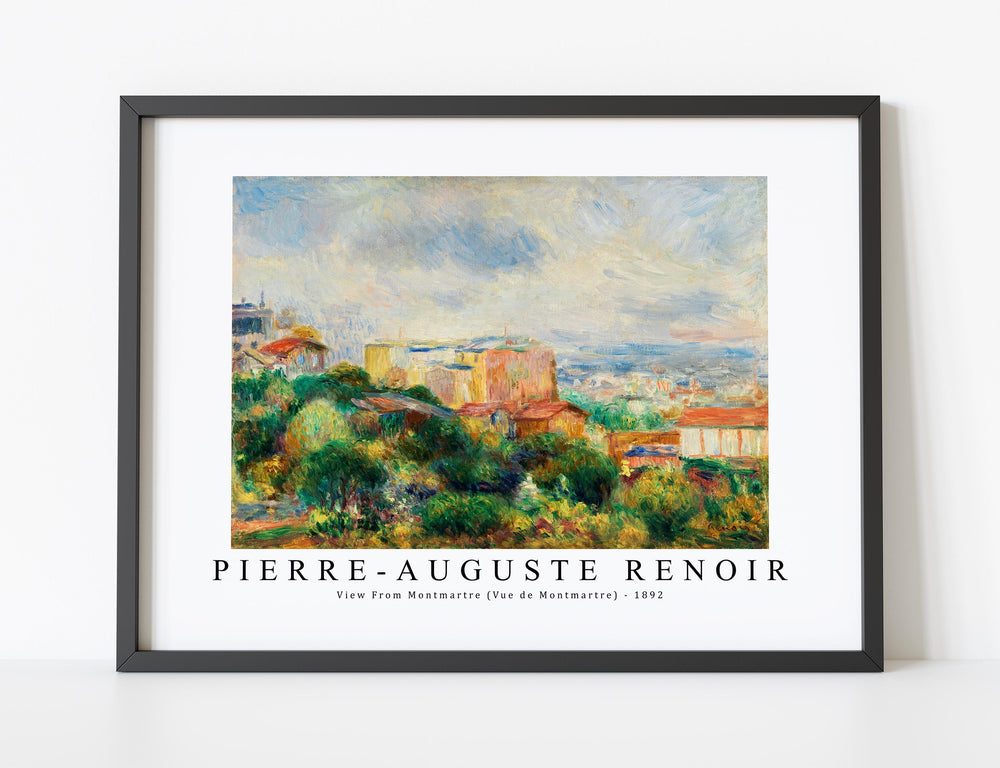 Pierre Auguste Renoir - View From Montmartre (Vue de Montmartre) 1892