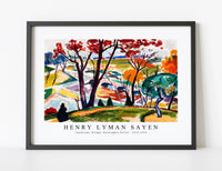 
              Henry Lyman Sayen - Landscape, Bridge, Huntingdon Valley 1915-1916
            