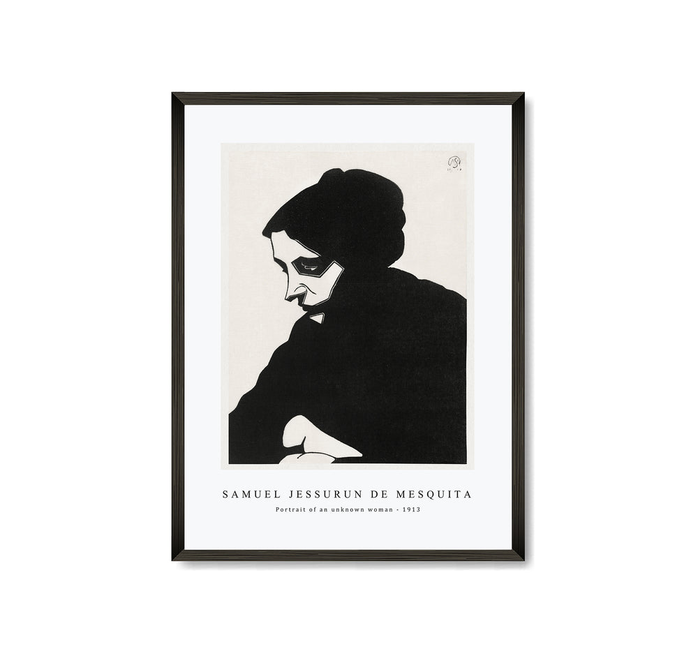 Samuel Jessurun De Mesquita - Portrait of an unknown woman (Portret van een onbekende vrouw) (1913)