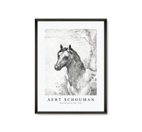 
              Aert schouman - Head of a horse-1725-1792
            