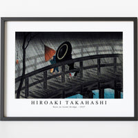 Hiroaki Takahashi - Rain on Izumi Bridge (1927)