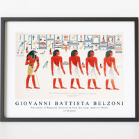 Giovanni Battista Belzoni - Procession of Egyptian illustration from the kings tombs in Thebes 1778-1823