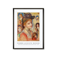 Pierre Auguste Renoir - Study of Girls' Heads (Étude de têtes de jeunes filles) 1893