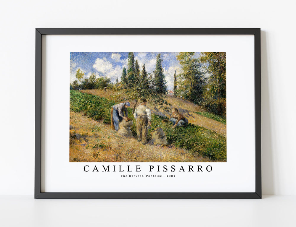 Camille Pissarro - The Harvest, Pontoise 1881