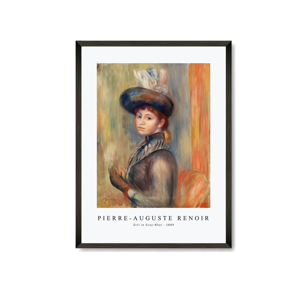Pierre Auguste Renoir - Girl in Gray-Blue 1889