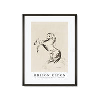 Odilon Redon - Jumping Horse on Clouds (Pegasus) 1903-1907