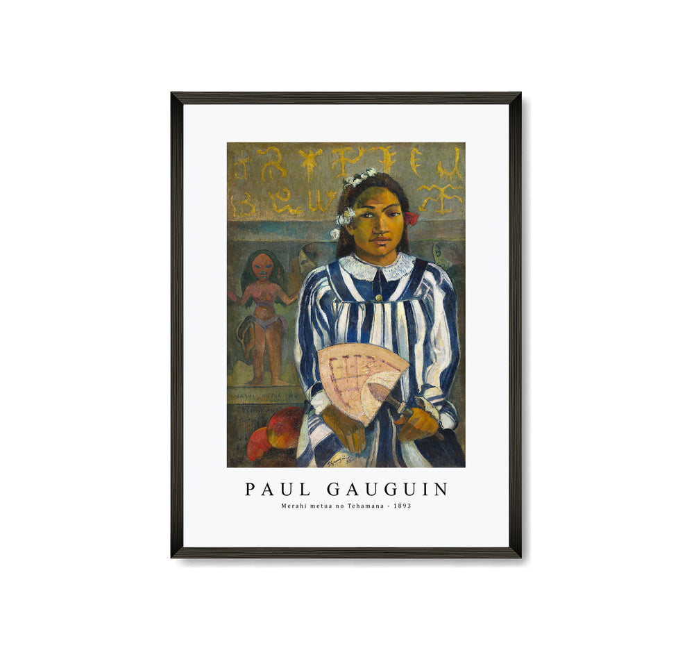 Paul Gauguin - Tehamana Has Many Parents or The Ancestors of Tehamana (Merahi metua no Tehamana) (1893)