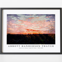 abbott handerson thayer - Sunrise or Sunset, study for book-1905-1909