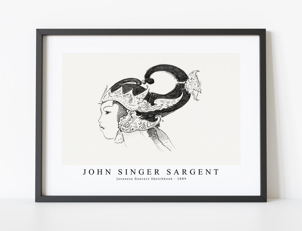 John Singer Sargent - Javanese Dancers Sketchbook (1889)