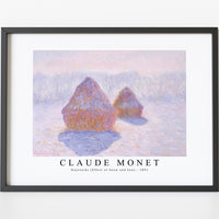 Claude Monet - Haystacks (Effect of Snow and Sun) 1891