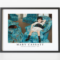 Mary Cassatt - Little Girl in a Blue Armchair 1878