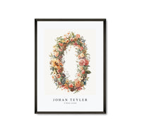 
              Johan Teyler - A flower wreath
            