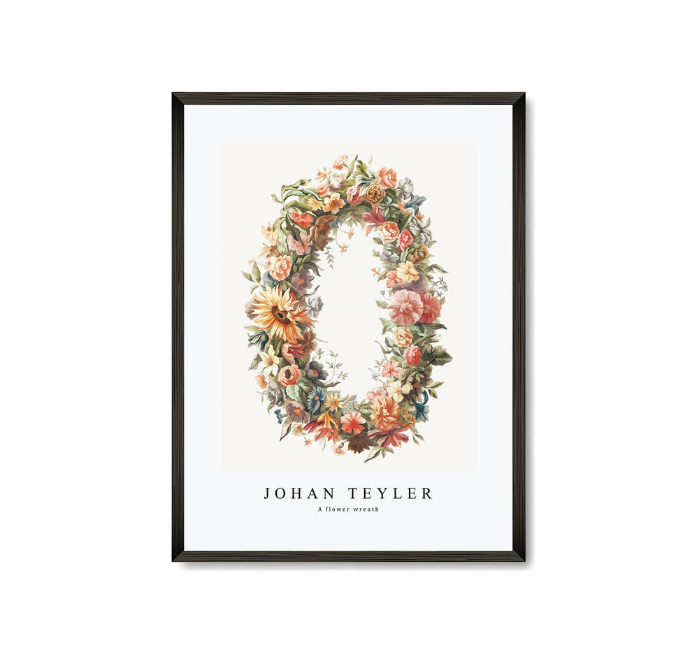 Johan Teyler - A flower wreath