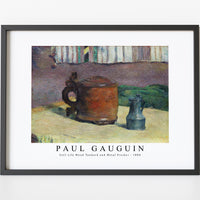 Paul Gauguin - Still Life Wood Tankard and Metal Pitcher 1880