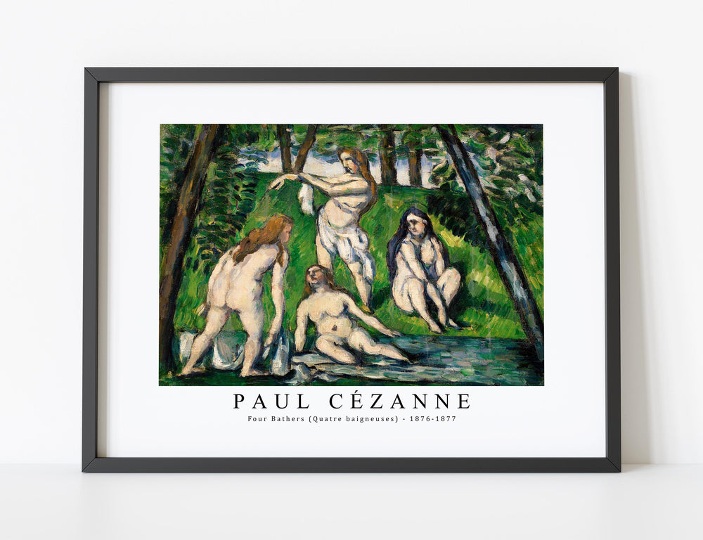 Paul Cezanne - Four Bathers (Quatre baigneuses) 1876-1877