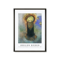 Odilon Redon - The Head of John the Baptist, on a Pillar by Odilon Redon 1890
