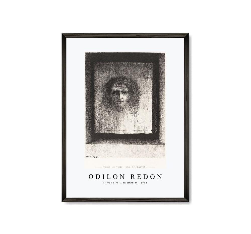 Odilon Redon - It Was a Veil, an Imprint 1891