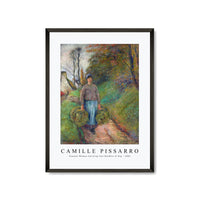 Camille Pissarro - Peasant Woman Carrying Two Bundles of Hay 1883