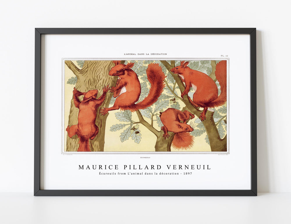 Maurice Pillard Verneuil - Écureuils from L'animal dans la décoration (1897)