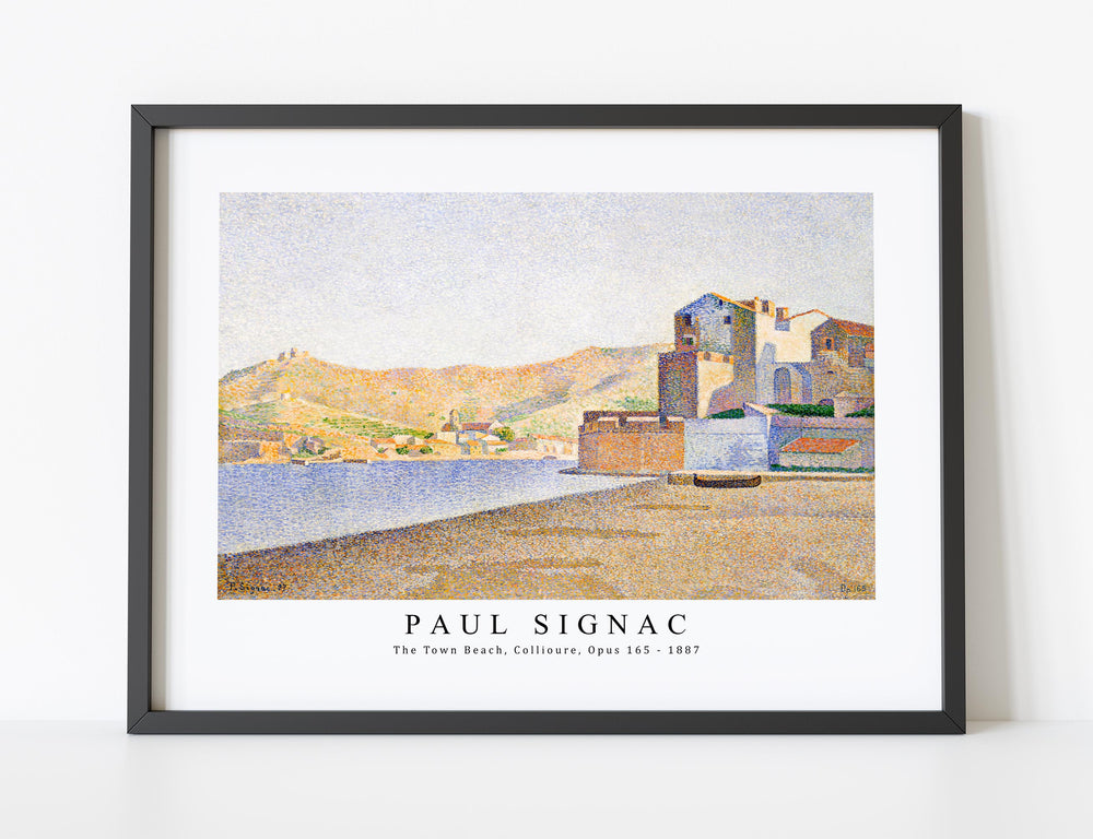 Paul Signac - The Town Beach, Collioure, Opus 165 (1887)