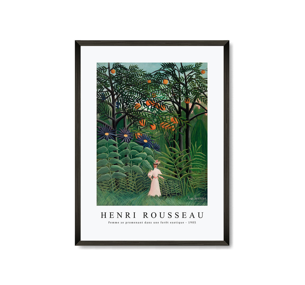 Henri Rousseau - Woman Walking in an Exotic Forest (Femme se promenant dans une forêt exotique) 1905