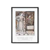 Sir Edward Burne Jones - Pyramus and Thisbe - Pyramus Draws His Sword to Slay Himself (1866)