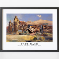 Psul Nash - Landscape of the Moon's First Quarter (1943)