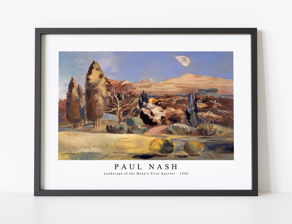 Psul Nash - Landscape of the Moon's First Quarter (1943)