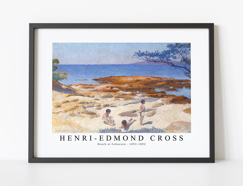 Henri Edmond Cross - Beach at Cabasson 1891-1892