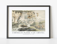 
              Cornelis ploos van amstel - Boslandschap met stier-1821
            