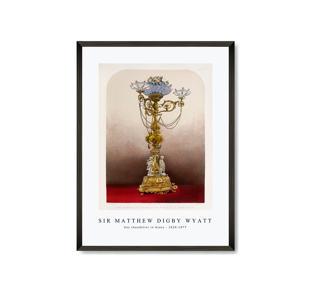 Sir Matthew Digby Wyatt - Gas chandelier in brass 1820-1877