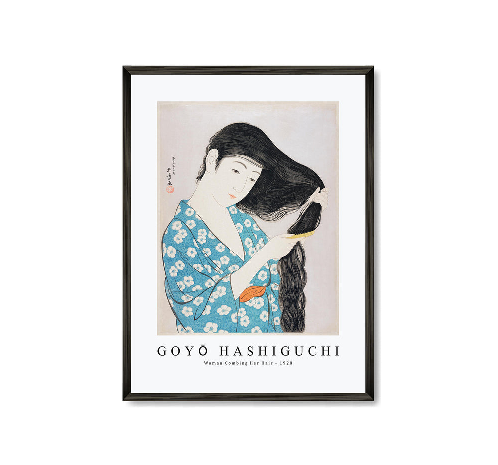 Goyo Hashiguchi - Woman Combing Her Hair 1920