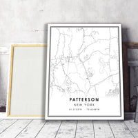 
              Patterson, New York Modern Map Print 
            