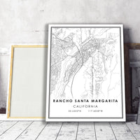 
              Rancho Santa Margarita, California Modern Map Print 
            