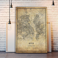 Kyiv, Ukraine City map poster