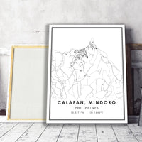 
              Calapan  Mindoro, Philippines Modern Style Map Print 
            