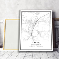 
              Yreka, California Modern Map Print 
            