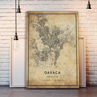 
              Oaxaca Vintage Street Map
            