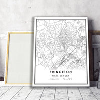 
              Princeton, New Jersey Modern Map Print 
            