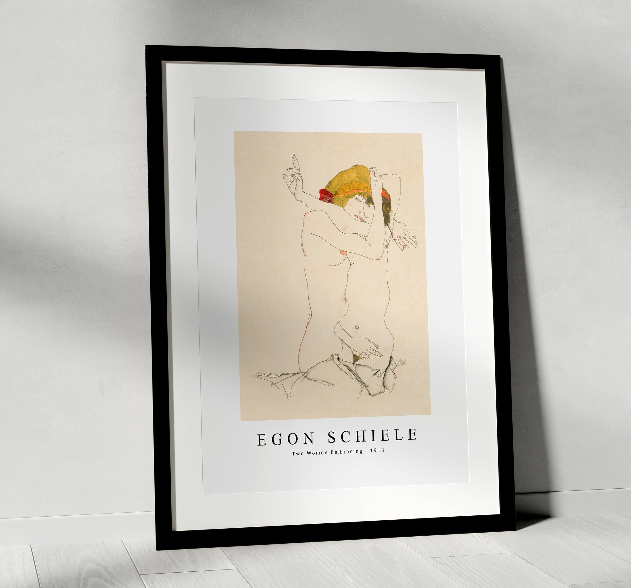 Egon Schiele - Two Women Embracing 1913| MPCANVAS