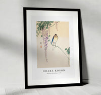 
              Ohara Koson - Wisteria and Swallow (ca. 1900)
            