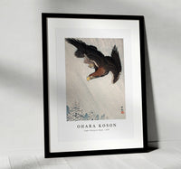 
              Ohara Koson - Eagle Flying in Snow (1933)
            