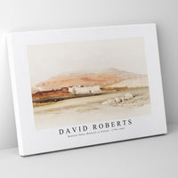 David Roberts - Medinet Habu (Medint) in Thebes-1796-1864