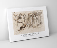 
              Paul Gauguin - Angel, Peacock, and Three Tahitians 1902
            
