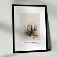 David Roberts - Part of the hall of columns at Karnak Thebes-1796-1864