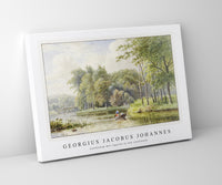 
              Georgius Jacobus Johannes - Landschap met figuren in een roeibootje
            