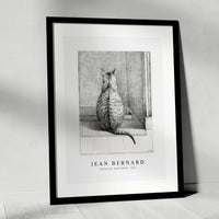 Jean Bernard - Sitting cat, from behind (1812)