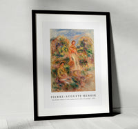 
              Pierre Auguste Renoir - Une femme debout et une femme assise dans un paysage 1919
            